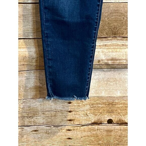 KANCAN DISTRESSED FRAYED HEM SKINNY ANKLE STRETCH CLASSIC CASUAL JEANS SIZE 29 - Picture 5 of 7